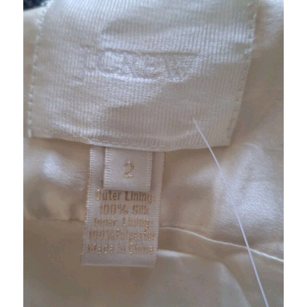 J.Crew Sophia Gown Silk Chiffon Size 2 Ivory 19836 Lined Beach Wedding Formal - Picture 10 of 13